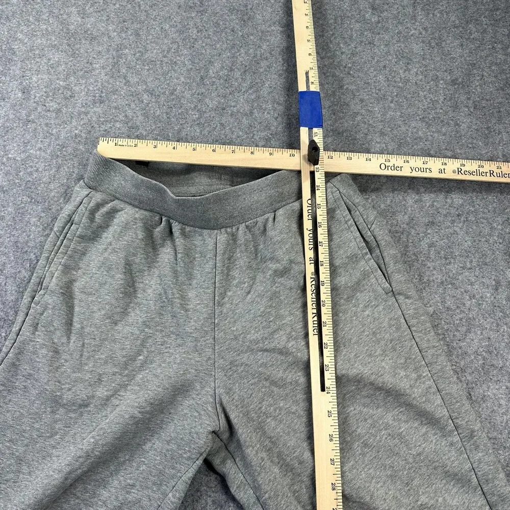 Puma Sweat Shorts Mens Medium Gray 12 Inseam French Terry Elastic Waist Athletic